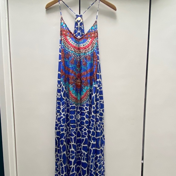Beaded & Multi Color Maxi Dress - Picture 1 of 5